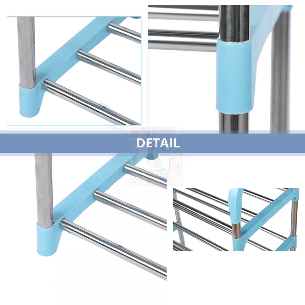Rak Sepatu / Tempat Penyimpanan Sepatu / Rak Sepatu Portable Warna Susun 4 DNG