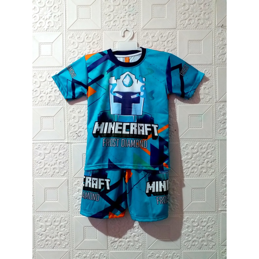 SANDISEAN | BAJU FROSTDIAMOND SETELAN | BAJU ANAK FROSTDIAMOND | SETELAN MINECRAFT | BAJU SETELAN AN