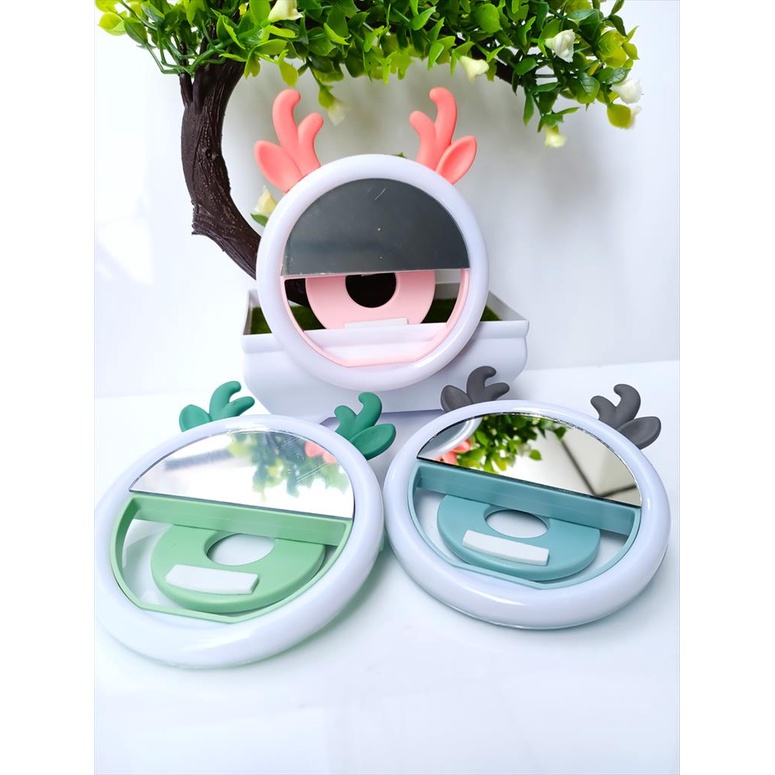 Ring Selfie Karakter Lucu -  Selfie Light Lamp LED Jepit