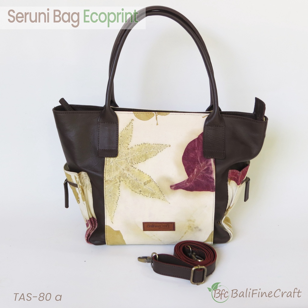 Tas Jinjing Seruni Ecoprint Tote Bag