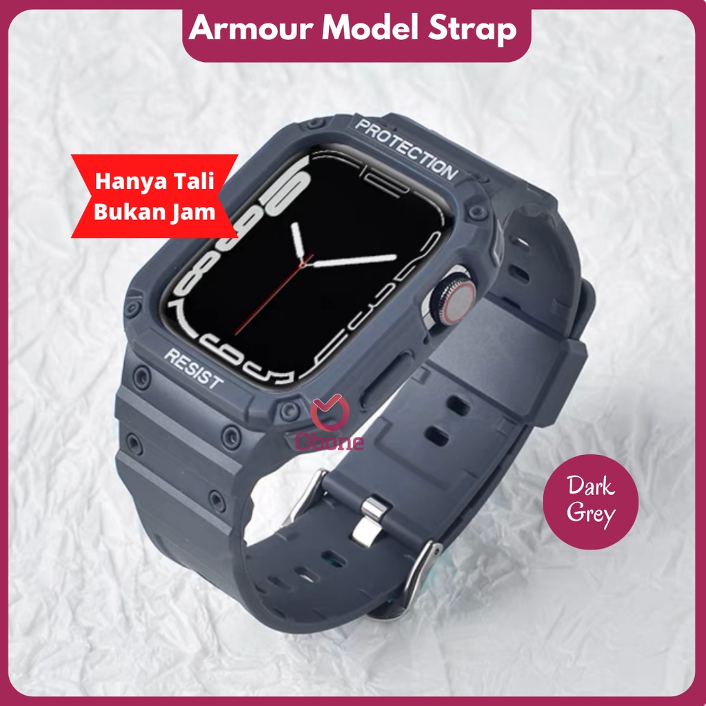 Armour Model Strap untuk A watch series 1 2 3 4 5 6 7 8 T500 T55 HW Series IWO Series T55 plus T500 Plus Pro