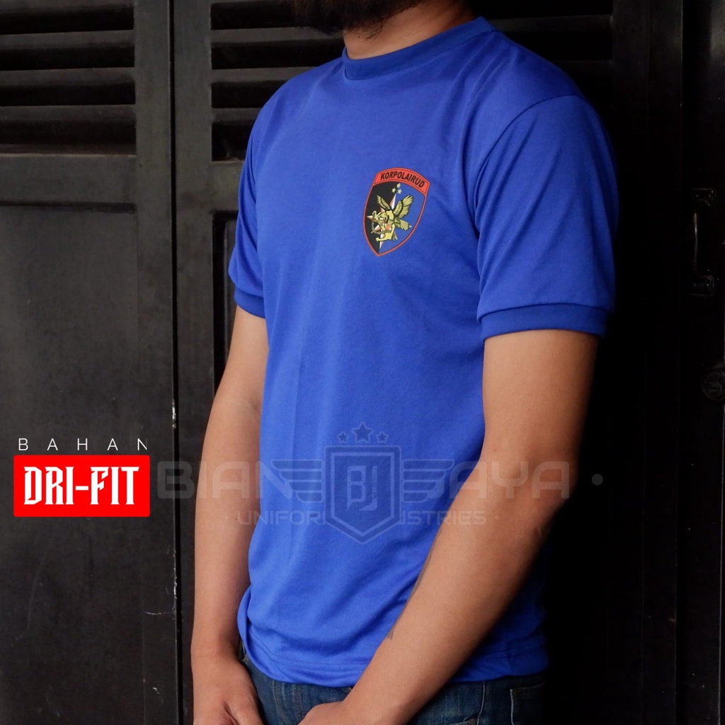 Terbaru Kaos Polisi Polair Lengan Pendek Bahan Dryfit / kaos dinas polisi / kaos dalaman polisi