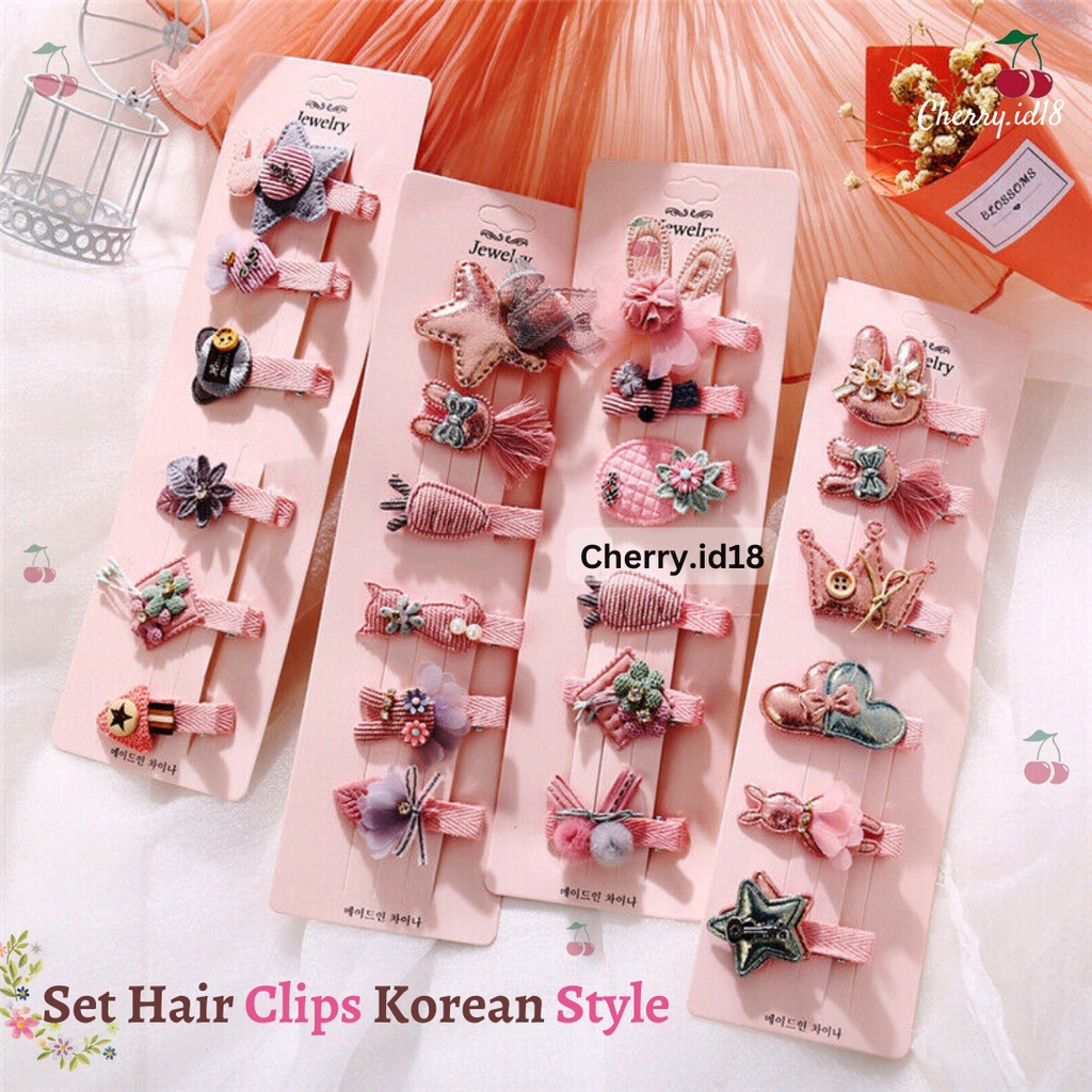 Cherry COD Jepitan Rambut Anak Import / Japit Rambut Anak-Anak / Aksesoris Pita Rambut Bayi Korea Lucu PT05