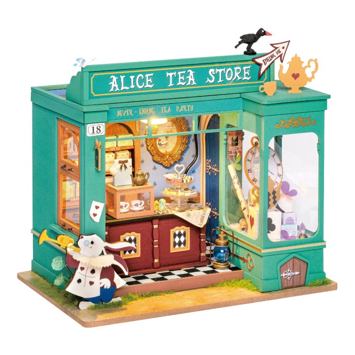 ROLIFE Robotime Alice's Tea Store DG156 3D Wooden Puzzle Hobby And Toy Collection