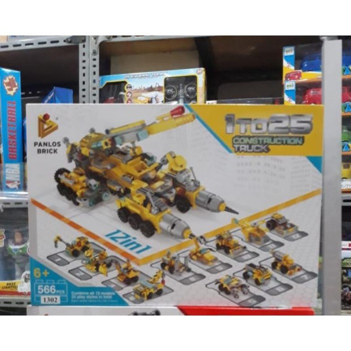 Promo Mainan Lego Brick Construction Truck 12 In 1 / Konstruksi Isi 566 Pcs Termurah