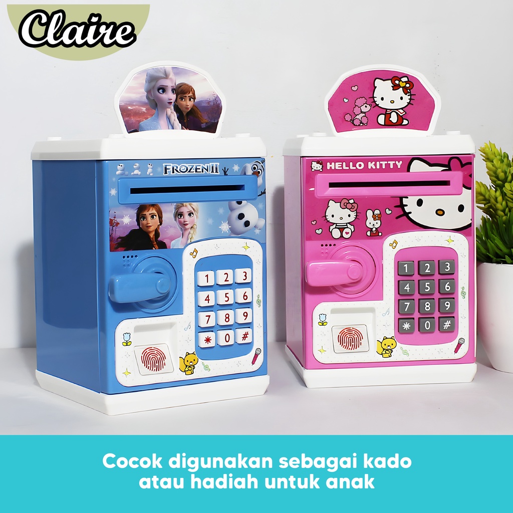 Money Safe Box Karakter / Celengan Anak ATM mini