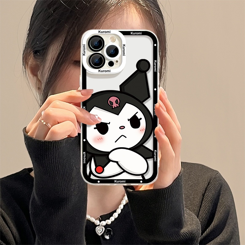 IPHONE Soft Case Lucu Kompatibel Untuk Iphone11 14 13 12 Pro Max XS XR X8 7 6S Plus Casing Hp Mini Transparan TPU Silikon Shockproof Clear Cover