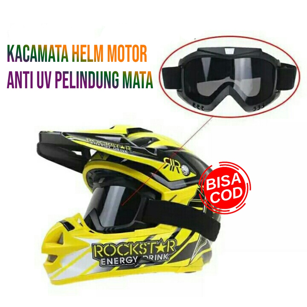 Kacamata Helm untuk Pengendara Motor / Helm Bogo / Helm Cross