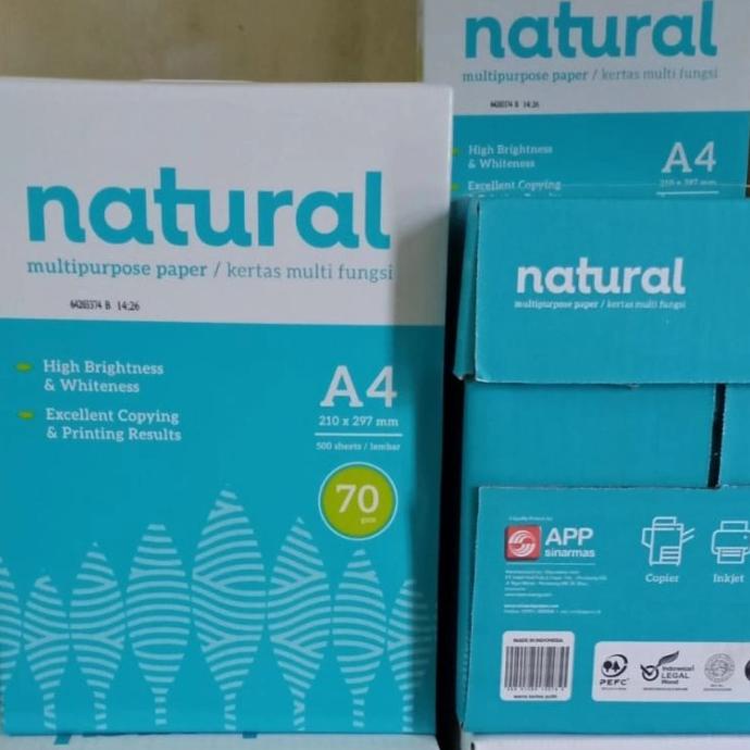 

Limited! Kertas Hvs Natural A4 70Gr Dan 75 Gram