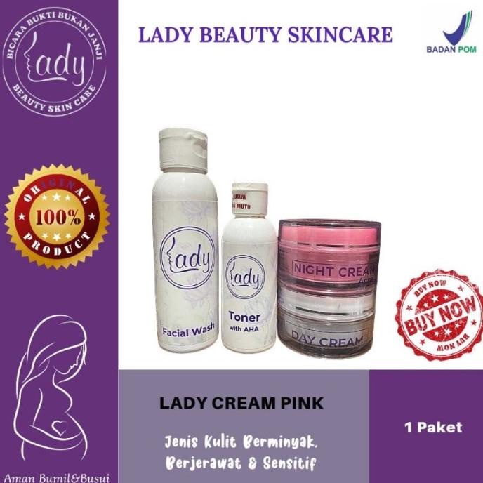 Lady pink beauty skincare