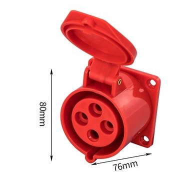 Plug Mounting Female Steker Industri 3 Phase 4 pin 16 Ampere