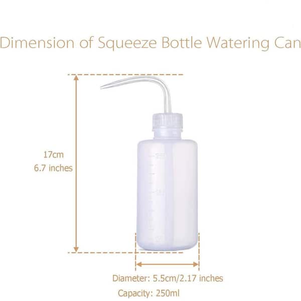 Botol Spray Air 250ml Menyiram Tanaman Botol Cuci Kimia Tutup Putih
