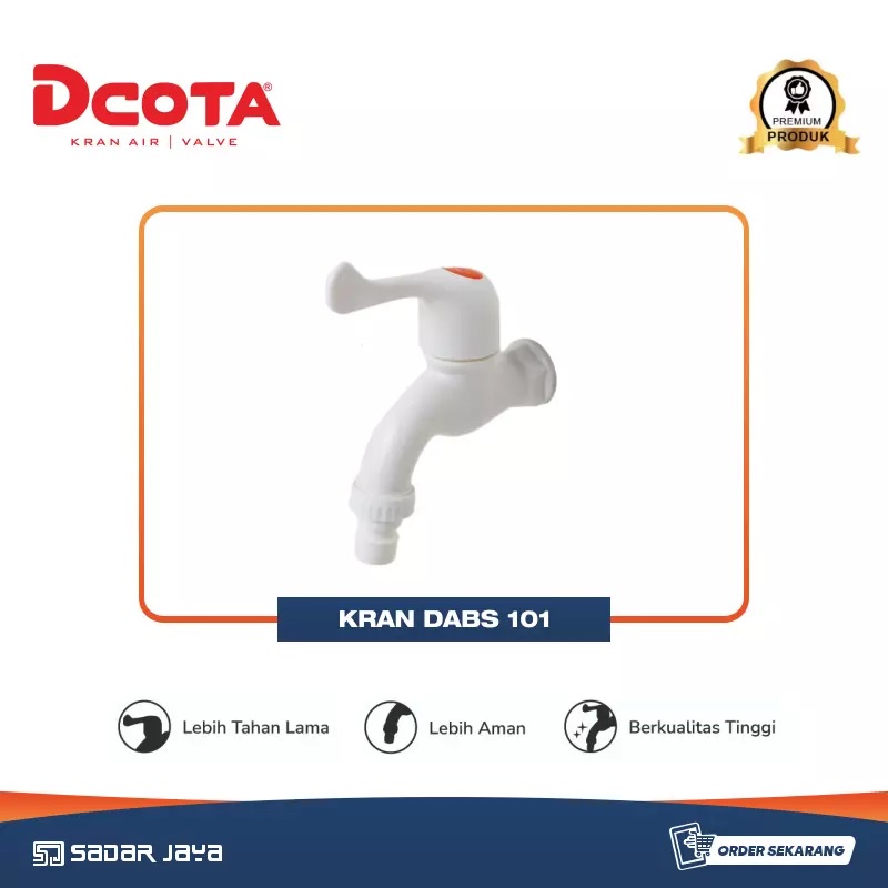 DCOTA DABS 101 Kran Taman Plastik Keran Tembok Murah ABS Garden Tap