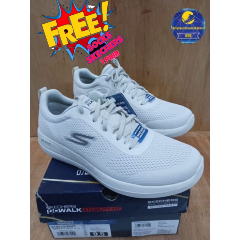 Skechers Go Walk Stability / Machine Washable  (216432WHT)