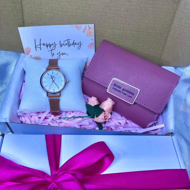 HAMPERS I KADO I GIFT BOX JAM TANGAN DOMPET MURAH jam tangan magnet hampers unik kado ulang tahun hampers simple parfum boneka kado pacar kado sahabat Box hampers kotak hampers natal