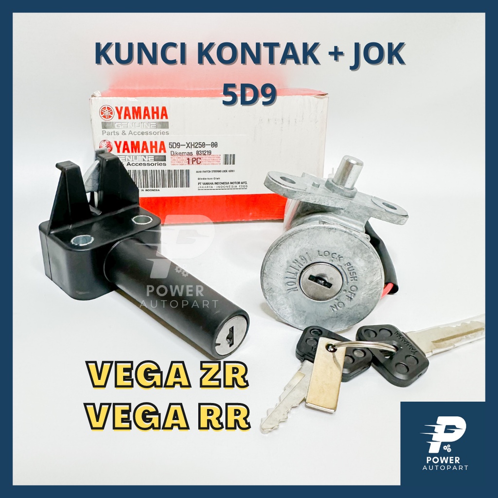 KUNCI KONTAK SET YAMAHA VEGA ZR, VEGA RR KUALITAS ORIGINAL - 5D9