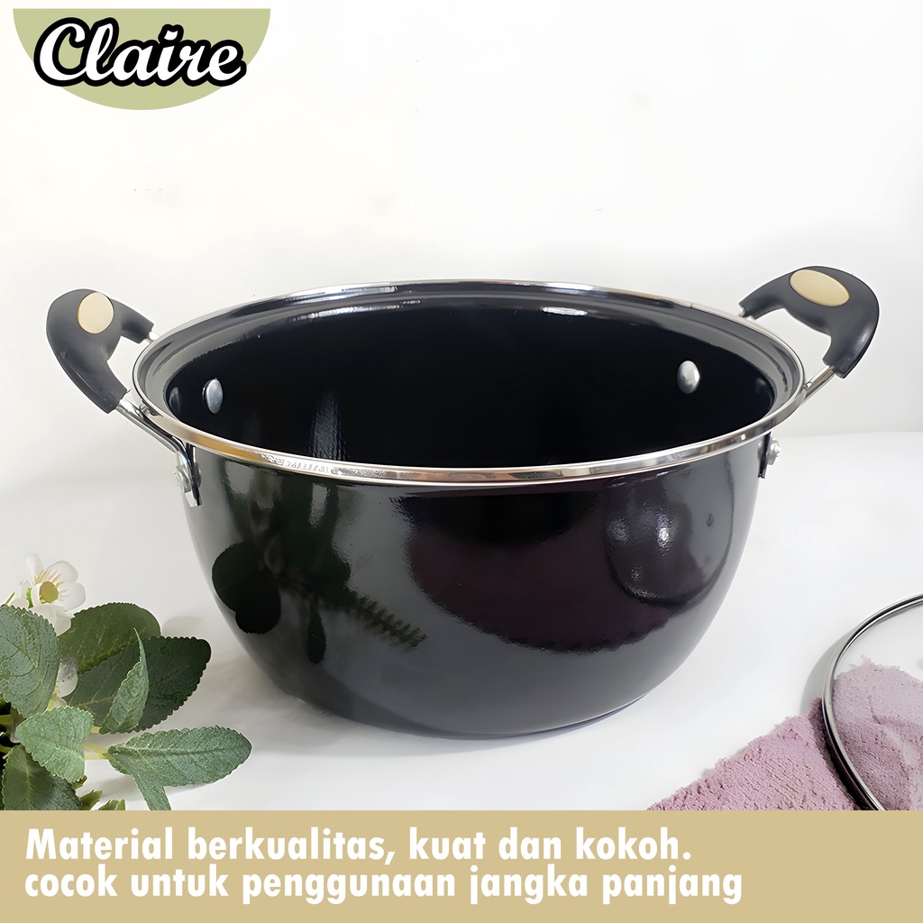 PANCI SOUP PANCI KUAH ENAMEL A073 / PANCI KUAH 22CM / PANCI ANTI LENGKET