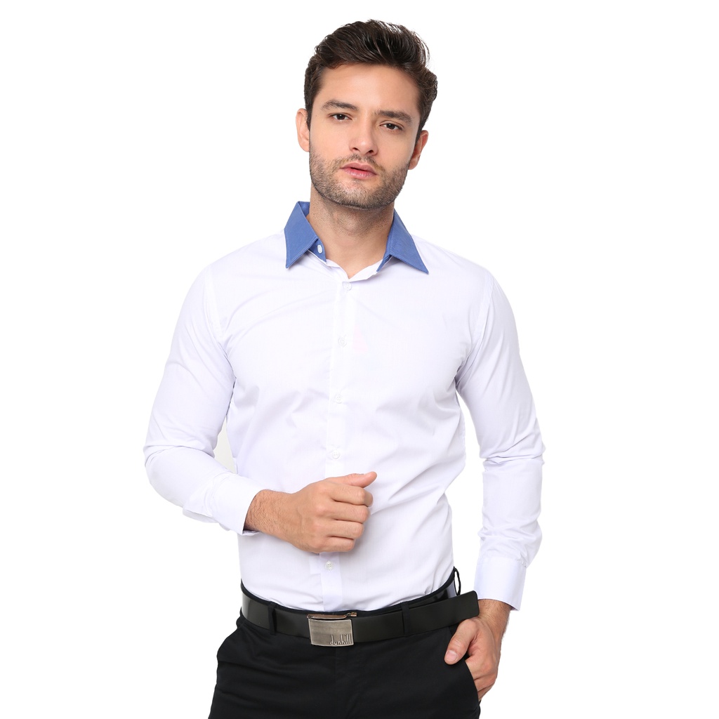 Kemeja Keren Pria Panjang Polos - LNG 1621