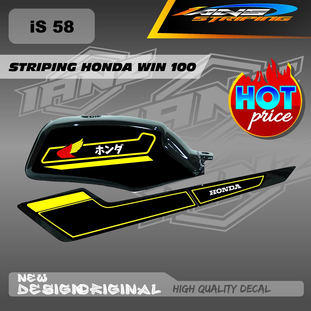 NEW STRIPING LIST TANGKI WIN100 CUSTOM DECAL HOLOGRAM / NON HOLOGRAM IS58