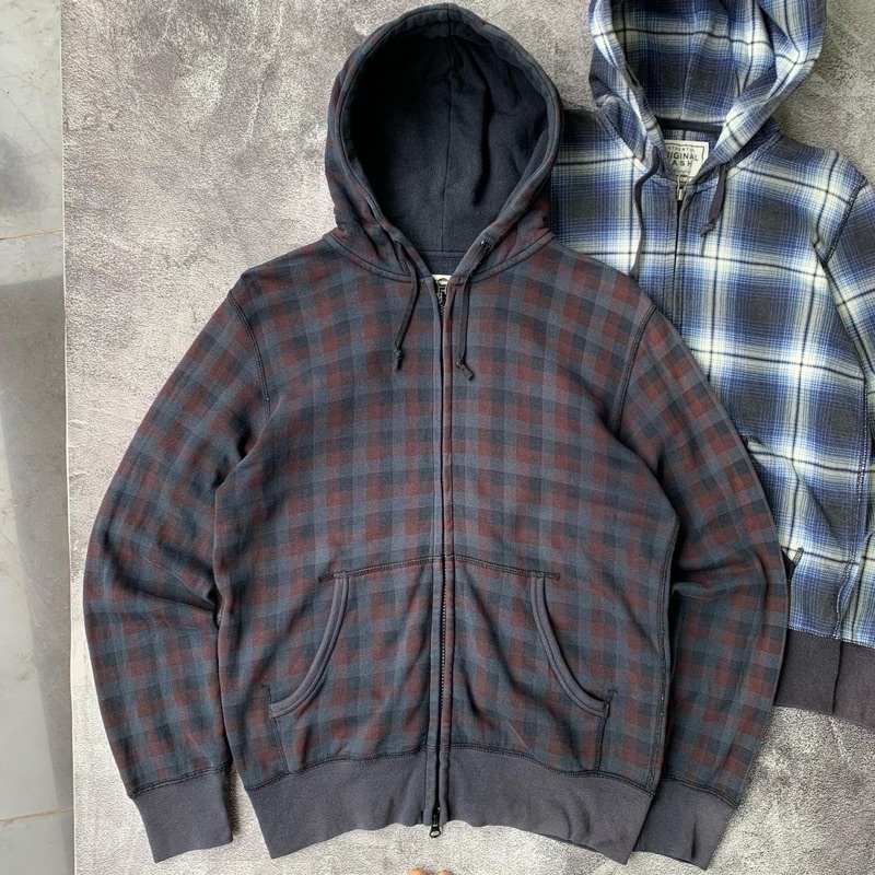 Zip hoodie uniqlo tartan