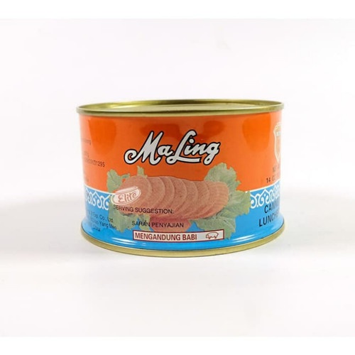 Ma Ling Luncheon Pork TTS / Canned Ham Babi / Maling NON HALAL 170g