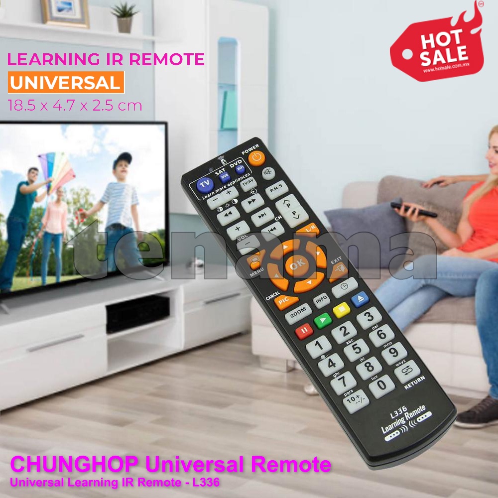 Remote Pintar Universal CHUNGHOP L336 Universal IR Remote Learning