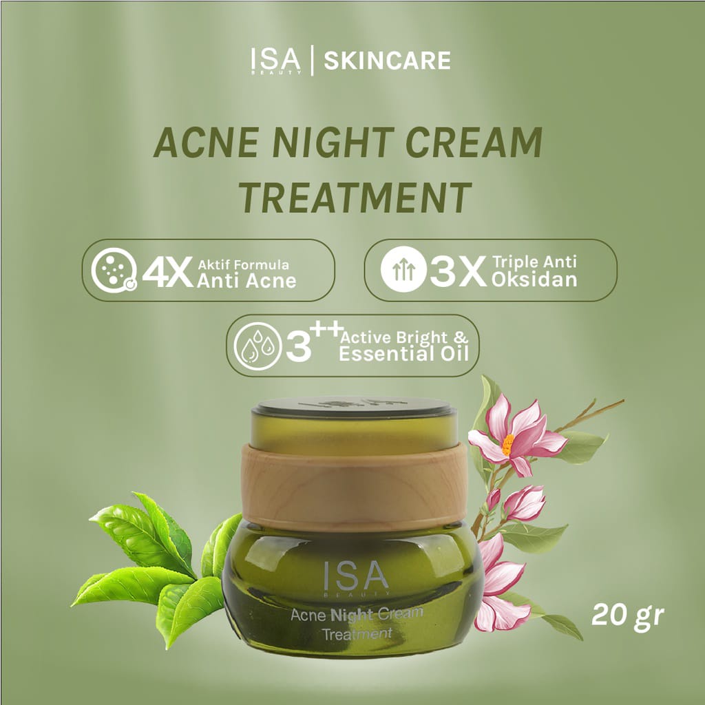 ISA Beauty Acne Night Cream Treatment 20gr
