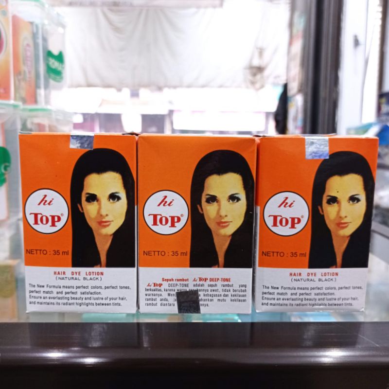 HI TOP HAIR COLOR NATURAL BLACK 35 ML