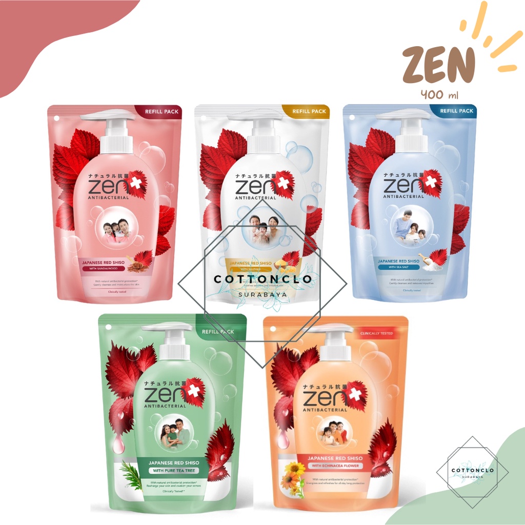 Zen 400ml (Sabun Mandi Cair Refill)