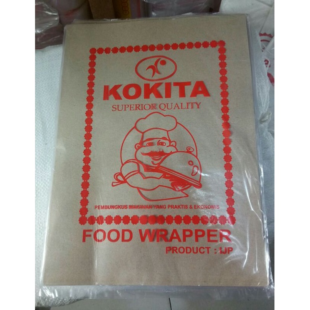 

Kertas Nasi isi 40 Lembar Kertas Pembungkus Nasi