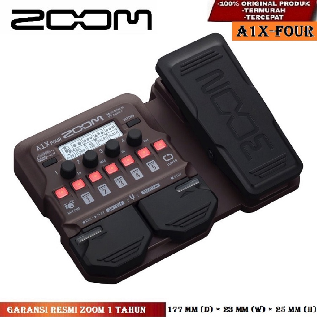 Zoom A1X Four Multi Effect Processor - Efek Digital - Efek Gitar