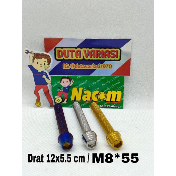 NACOM DV BAUT KERUCUT DRAT 12*5.5CM (M8*55)