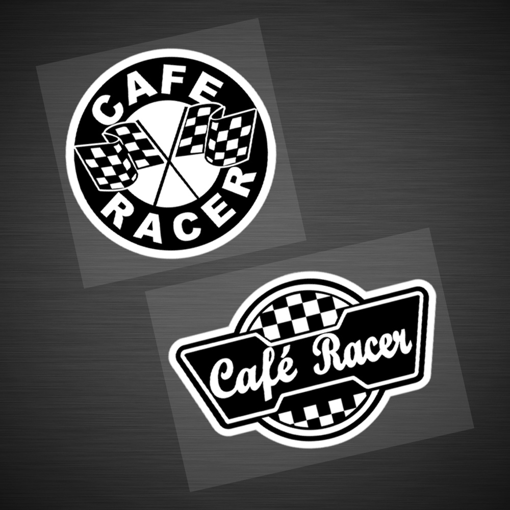 CAFE RACER Ksatria Antik Gaya Retro Stiker Reflektif Tangki Bahan Bakar Sepeda Motor Hiasi Stiker untuk Harley Davidson Triumph