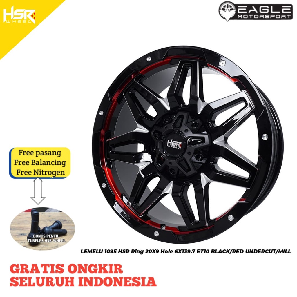 VELG MOBIL PAJERO FORTUNER HSR WHEEL LEMELU R20 RING 20 ORIGINAL
