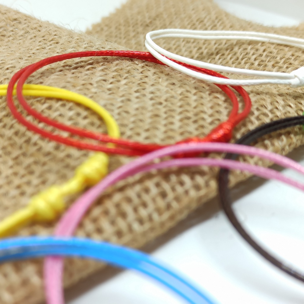 1mm Gelang Tali Polos - Sliding Knot / Gelang Couple Murah