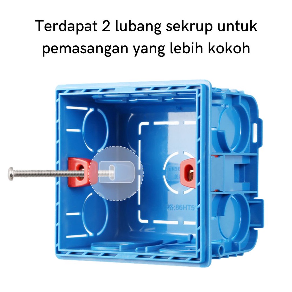 Inbow Dus Mangkok Saklar Bahan Tebal Premium Size 86 Kotak Dus Stop Kontak