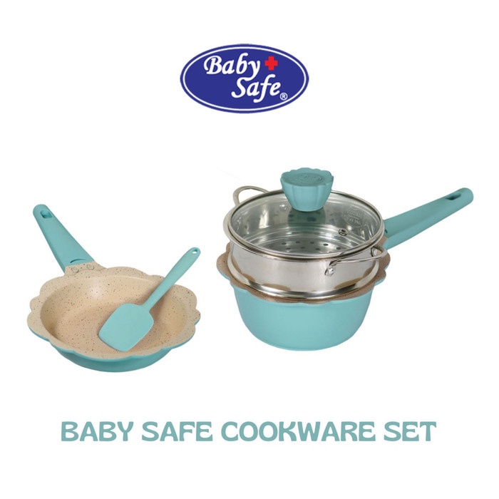 ♥BabyYank♥ Baby Safe CW001 Cookware Set Set Peralatan Masak Premium Wajan Panci