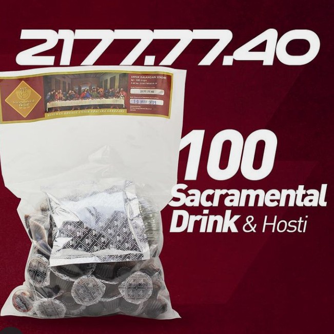 

Past Anggur Perjamuan Kudus + Hosti Dipisah Isi 100 Pcs