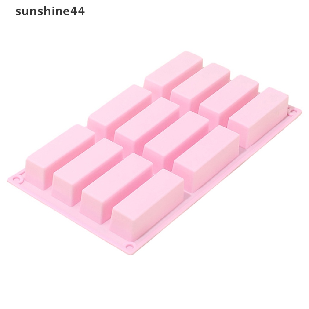 Sunshine 1Pc 15-rongga Persegi Cetakan Kue Silikon Cetakan Bentuk Strip Mini Diy Alat Baking.