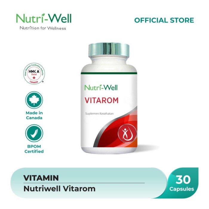 Nutriwell Vitarom 30 Caps