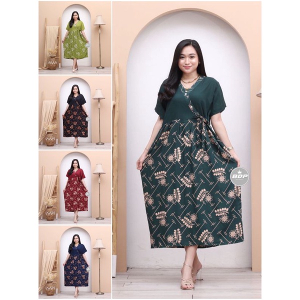 Daster dress kimono rayon panjang busui