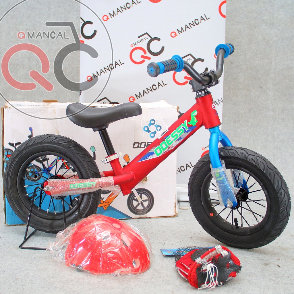 Pushbike ODESSY Ban Pompa Jumbo Bonus Lengkap Balance Bike Oversized