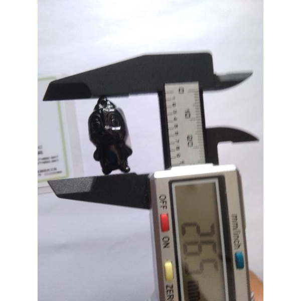 Natural Giok Burma Hitam Black Jadeite Jade Type A Mo Cui Ukiran Pinguin