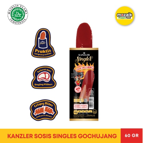 

Kanzler Sosis Singles Gochujang Frozen food Palembang 65 gr