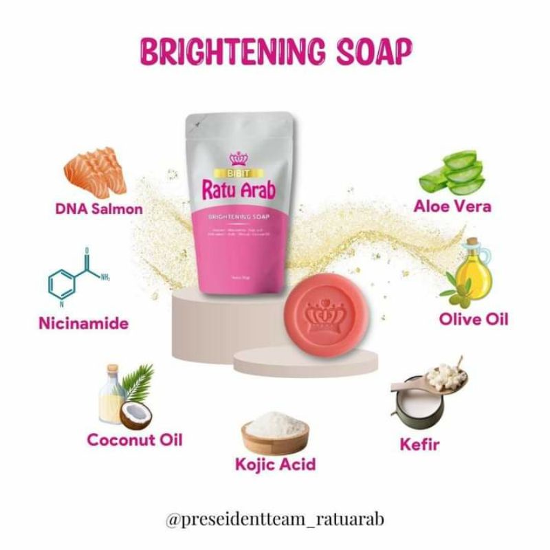 brightening soap ratu Arab,sabun pemutih wajah dan badan original