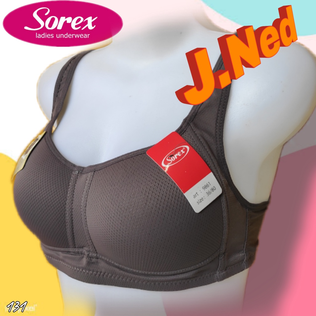 J131 BRA SOREX BUSA TANPA KAWAT CUP B SIZE 34 - 40