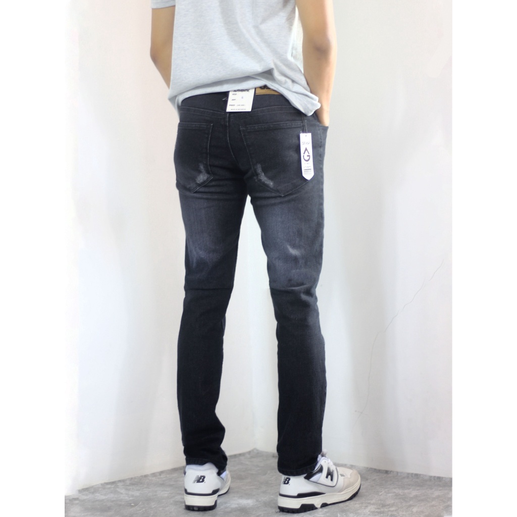 celana sobek pria panjang slimfit / jeans panjang pria sobek / jeans sobek lutut pria / jeans pria sobek / jeans sobek panjang