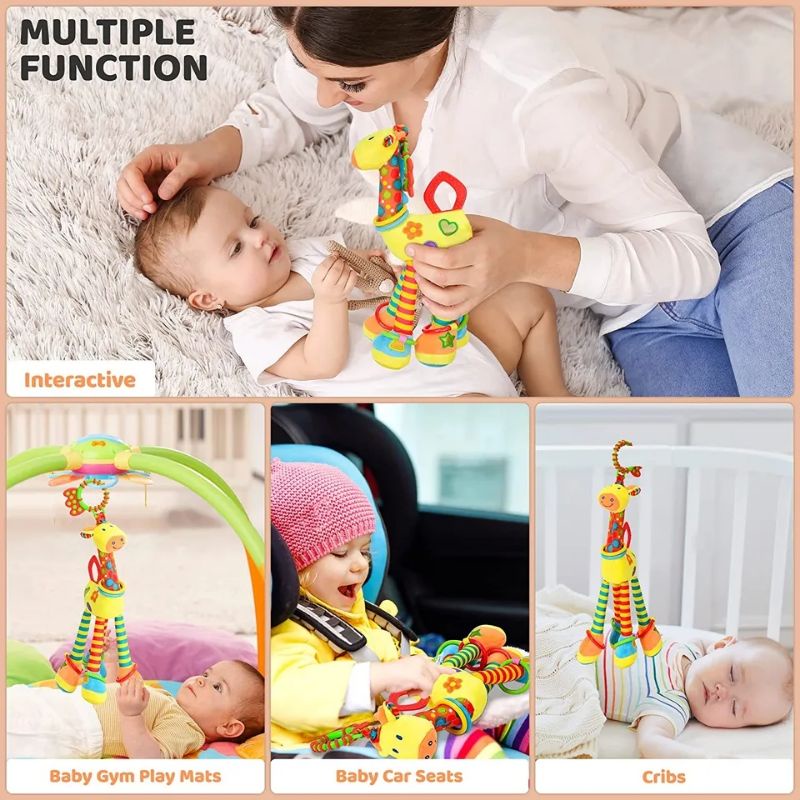 Boneka Gantung Bayi Rattle Teether Jerapah Hanging JUMBO