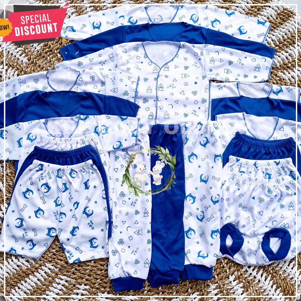 18 pcs set baju bayi seri blue white perlengkapan bayi baru lahir setelan bayi lengkap baru lahir pakaian bayi baru lahir set baju bayi laki laki set baju bayi perempuan newboarn perlengkapan bayi laki laki set bayi newboar