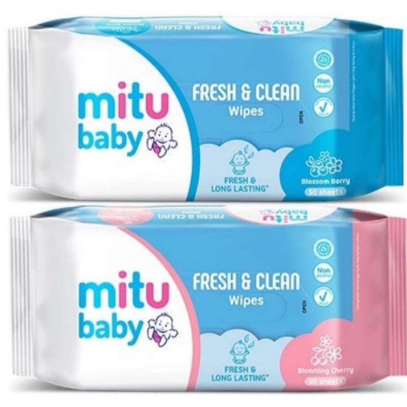 RK Mitu Baby Wipes - Tisu Basah Bayi - Tissue Basah Bayi Mitu